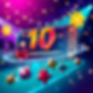 New 10th anniversary exchange ticket design featuring vibrant colors and festive elements.