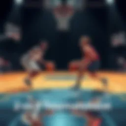 2 vs 2 Basketball Tournament Two basketball teams competing in a 2 vs 2 match on the court, showcasing teamwork and strategy.