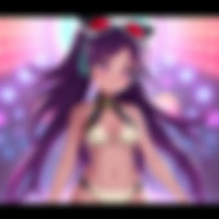 Detailed 3D model of Lana in her default outfit and swimsuit from Pokémon