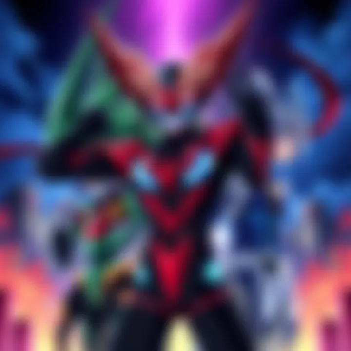 Concept art showing Gurren Laggan characters with new voice actors suggested for a 4Kids dub