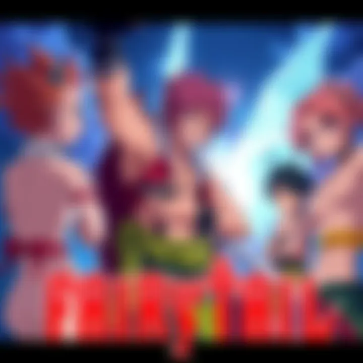 Characters from Fairy Tail reimagined in 4Kids animation style, showcasing bright colors and simplified designs