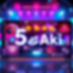 A collage showcasing the new features of 5 Star Aki, featuring a vibrant interface and engaging tools for users.