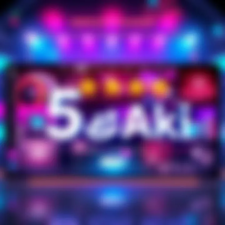 A collage showcasing the new features of 5 Star Aki, featuring a vibrant interface and engaging tools for users.