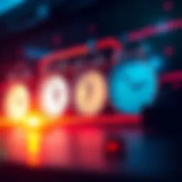 A colorful graphic showing the anticipated release date for the 6.5 Anni Ex, featuring clocks and a countdown theme