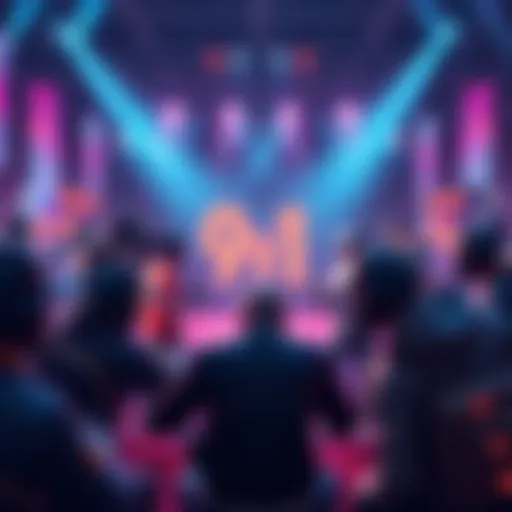 A group of nine players competing against one lone player in an intense match