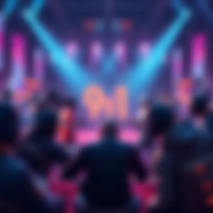 9v1 match showdown A group of nine players competing against one lone player in an intense match