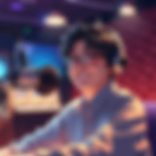 Hiroyuki Yoshino smiling while in a recording studio, showcasing his work as a voice actor.
