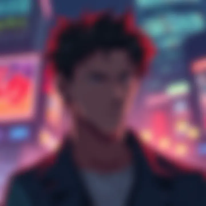 L contemplates his identity as he gazes into the distance, reflecting on his actions and self-image.