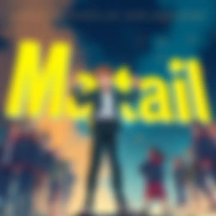 Ojiro stands proudly with the new hero name Martail displayed in bold letters behind him, celebrating with fans and classmates.