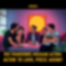 Actors in a casual setting discussing their feelings about One Piece, showing varied emotions like joy and hesitation.