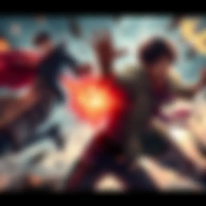 An intense confrontation between Adam Smasher from Edgerunners and Levi Ackerman from Attack on Titan, showcasing their unique fighting styles and abilities.