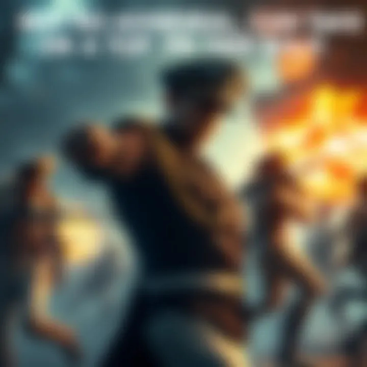 A dramatic scene showing an admiral in a naval uniform preparing for battle against a powerful PK tier character, emphasizing their contrasting strengths and strategies.