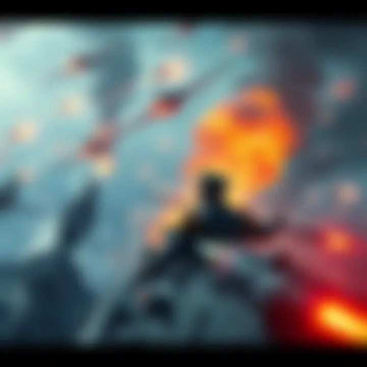 A strategic naval battle scene showing Admirals and Top Tier Commanders directing their fleets with determination.