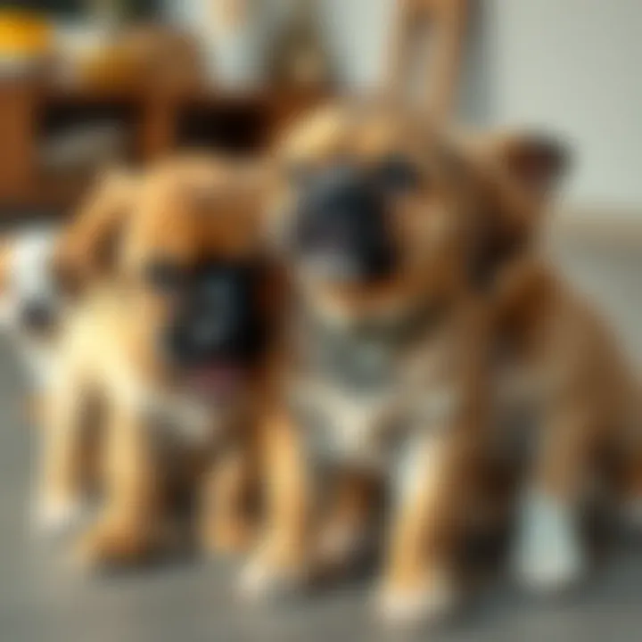 Cute animals making people smile A group of adorable puppies playing together, bringing joy to everyone watching