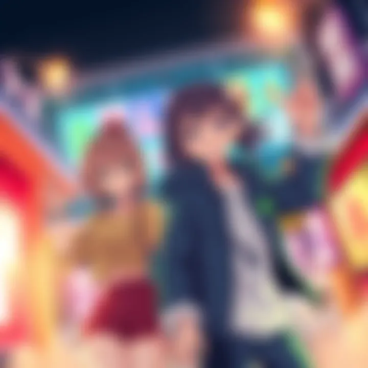 Two animated adult characters in a vibrant scene, showcasing their playful expressions and dynamic poses.