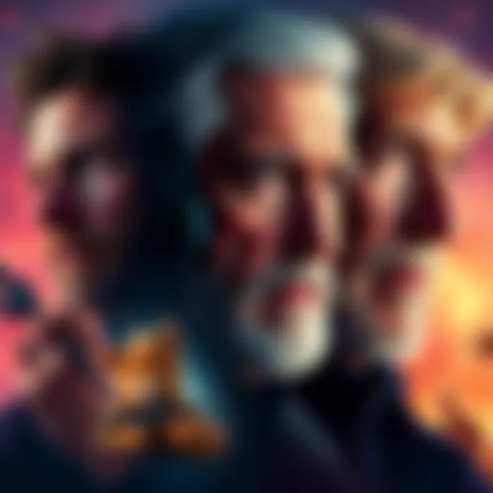 Aging Protagonists A collage of various popular protagonists showing their evolution over time, illustrating their growth and changes in appearance and personality throughout different stories.