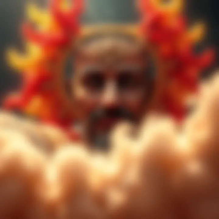 A visual representation of Ahura Mazda showing its evolution in art style from simple to elaborate designs, reflecting cultural changes over time.