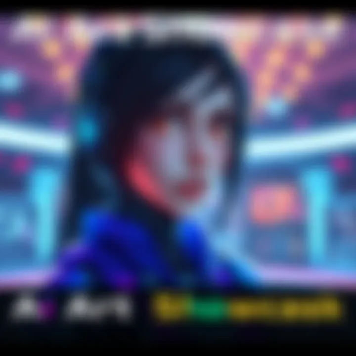A digital artwork of Alita created with AI, featuring a futuristic character design and colorful elements, displayed in a forum layout.