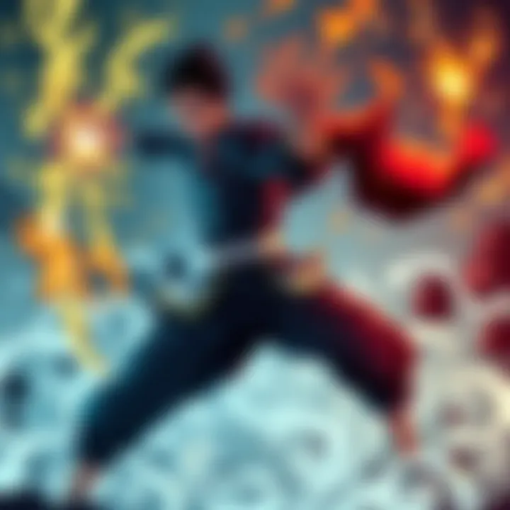 A visual comparison of Aizen using spiritual power and Toji showcasing his physical strength in a dynamic pose, highlighting their abilities in Jujutsu Kaisen