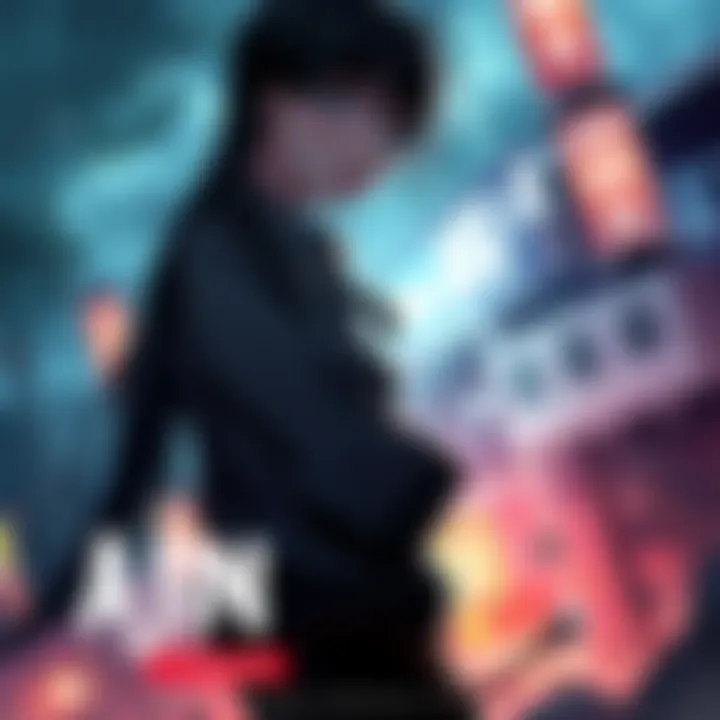 A dynamic scene from Ajin featuring the main character in a tense moment, showcasing unique art style and vibrant colors.
