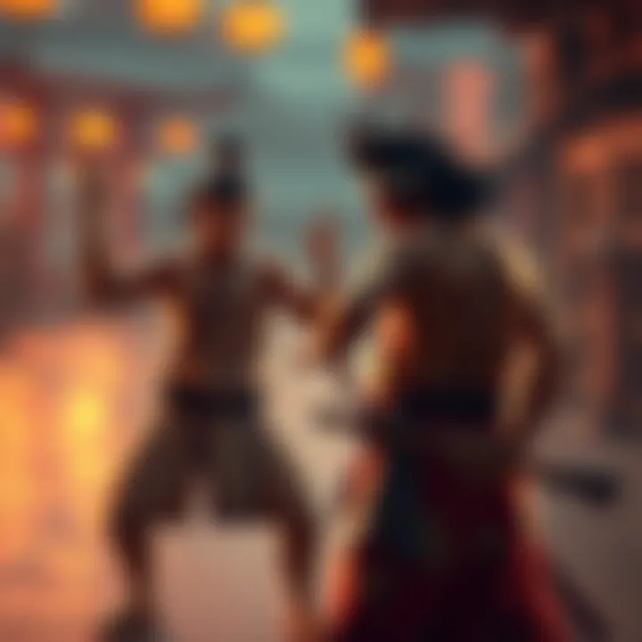 Akainu stands defiantly as Kaido playfully challenges him to dance, showcasing a tense moment between the two characters