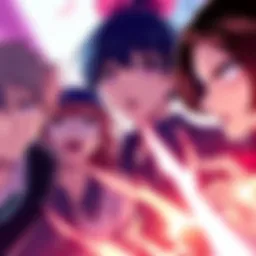 Cover of Akane-banashi Chapter 203 featuring main characters in an intense moment