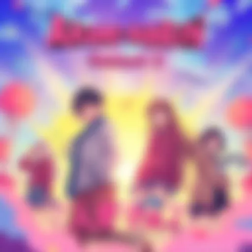 Artwork featuring Akane-banashi characters in vibrant colors, previewing the new season's character designs and setting.