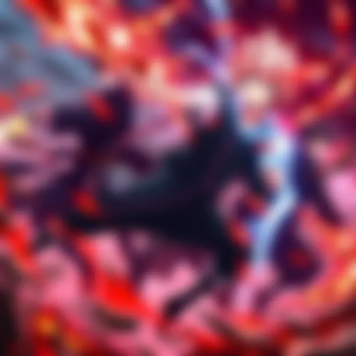 A group of Akatsuki members showing their unique abilities in a fierce battle without plot protection.