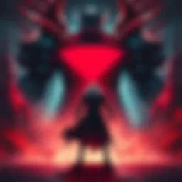 Alucard Facing the Big D Alucard stands ready for battle against the imposing figure of Big D in a dramatic showdown.