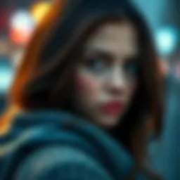 A young woman with a thoughtful expression, looking away, symbolizing hidden feelings