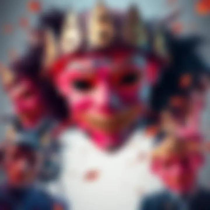 Collage of various Amai Mask edits created by people, highlighting creativity