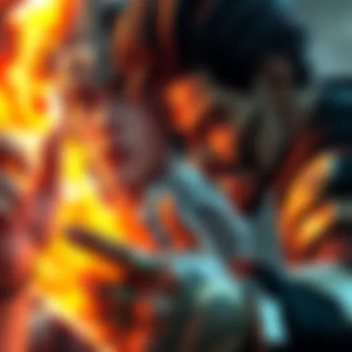 Amalgama Kevin vs Prime Toji Amalgama Kevin and Prime Toji face off in a dramatic battle scene, showcasing their unique powers and intense expressions