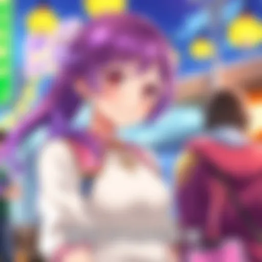 Amari-chan smiles as she meets the protagonist's dream girlfriend, setting the stage for a romantic encounter