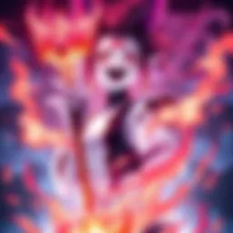 Amaterasu character shown with flames, representing power and recent nerf changes in gameplay