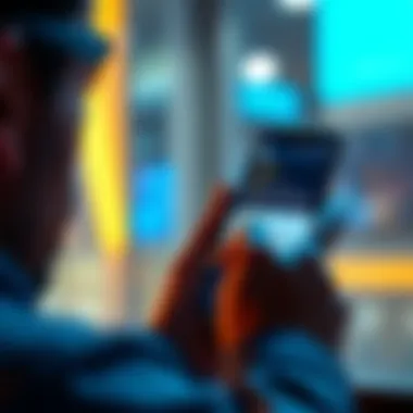 Amazon AI Product Reviews A person scrolling through funny one-star reviews of Amazon's new AI product on a smartphone, laughing at the comments.