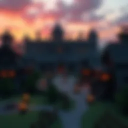 American Colony Base in Minecraft A detailed view of an American Colony Base built in Minecraft, showcasing buildings and structures created after extensive resource gathering.