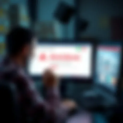 A frustrated customer looks at their computer screen showing an AmiAmi order status marked as processing for shipping.