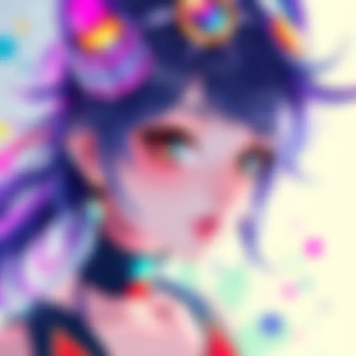 Amo Empool Artwork Colorful artwork featuring the character Amo Empool, showcasing vibrant details and design elements from Gachiakuta.