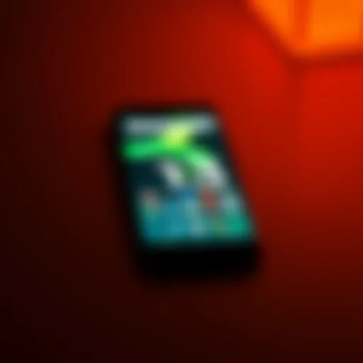 Android 13 Features A smartphone displaying the new features of Android 13, showcasing upgraded interface and icons.