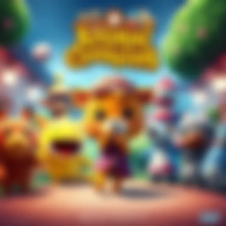 Cover of the Japanese DVD for Animal Crossing: The Movie showing colorful characters from the game