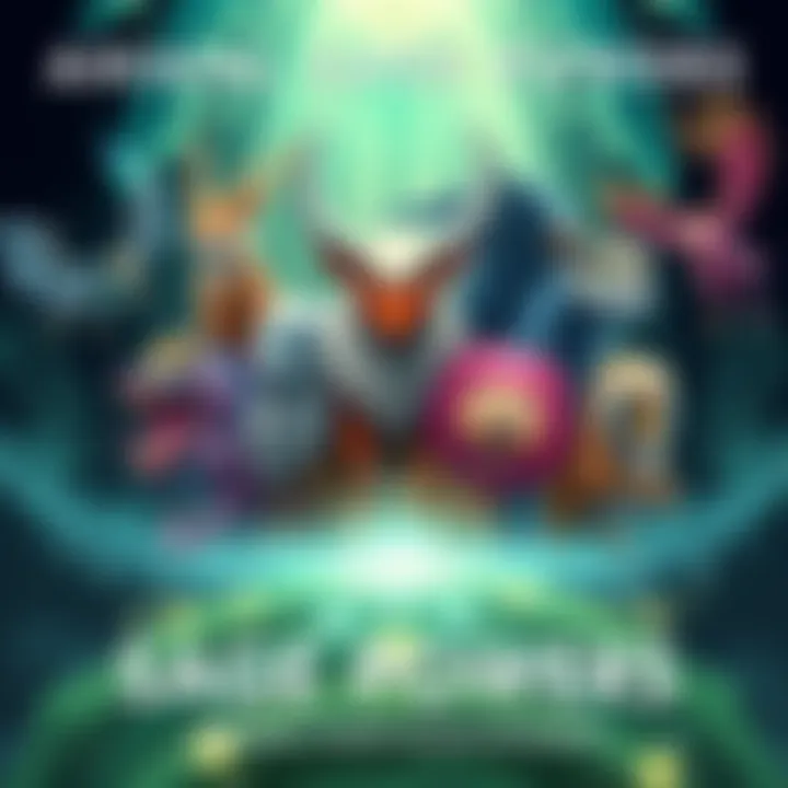 A collection of various animals representing different sage modes, each with unique abilities, surrounded by a mystical glow.