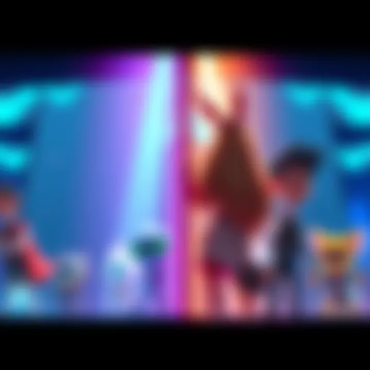 A side-by-side comparison of two animation styles, showcasing vibrant colors and dynamic characters, inviting viewers to form their opinions.