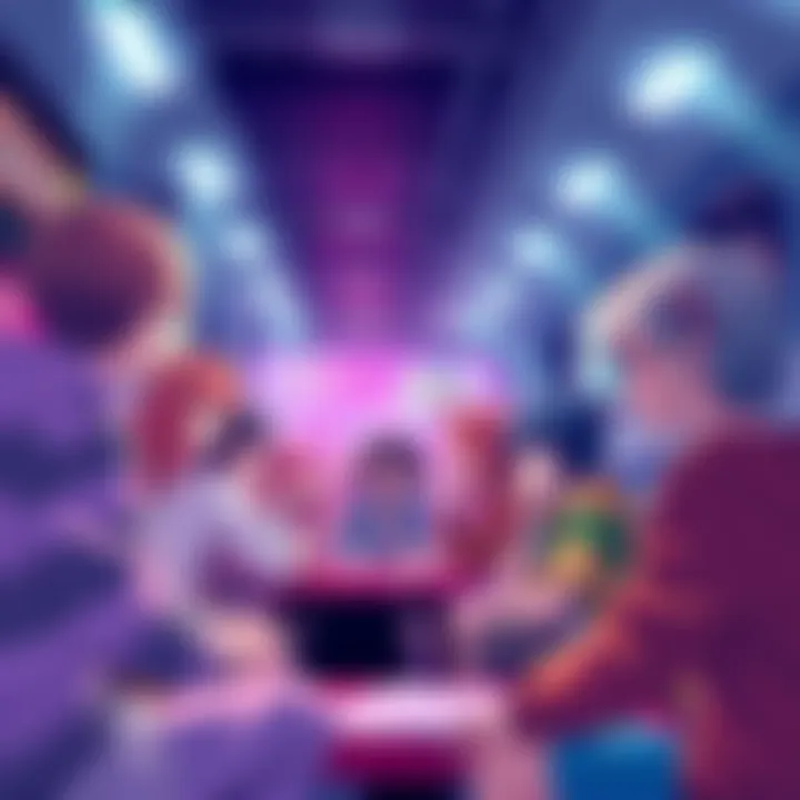Fans discussing anime topics in a vibrant online forum, sharing recommendations and asking questions.
