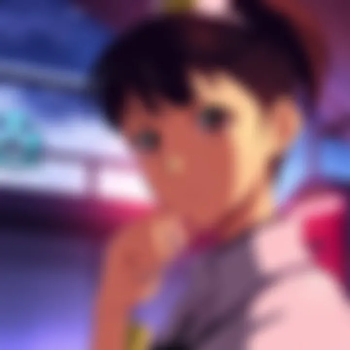 Gabby displays a serious expression, contemplating her actions while the conflict with another character looms in the background.