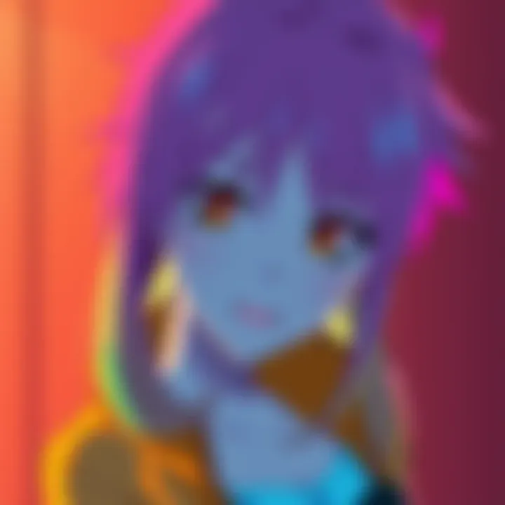 A colorful anime character from a popular series on Netflix, showcasing vibrant visuals and dynamic expression.