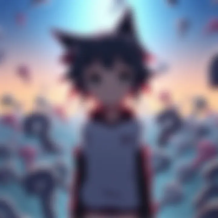 Anime character Remlin stands with question marks around, symbolizing the debate on gender assignment in anime.