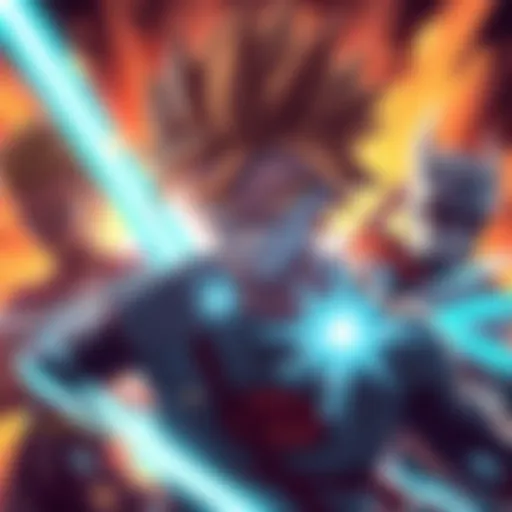 Anime characters competing in power, looks, and backstory discussion