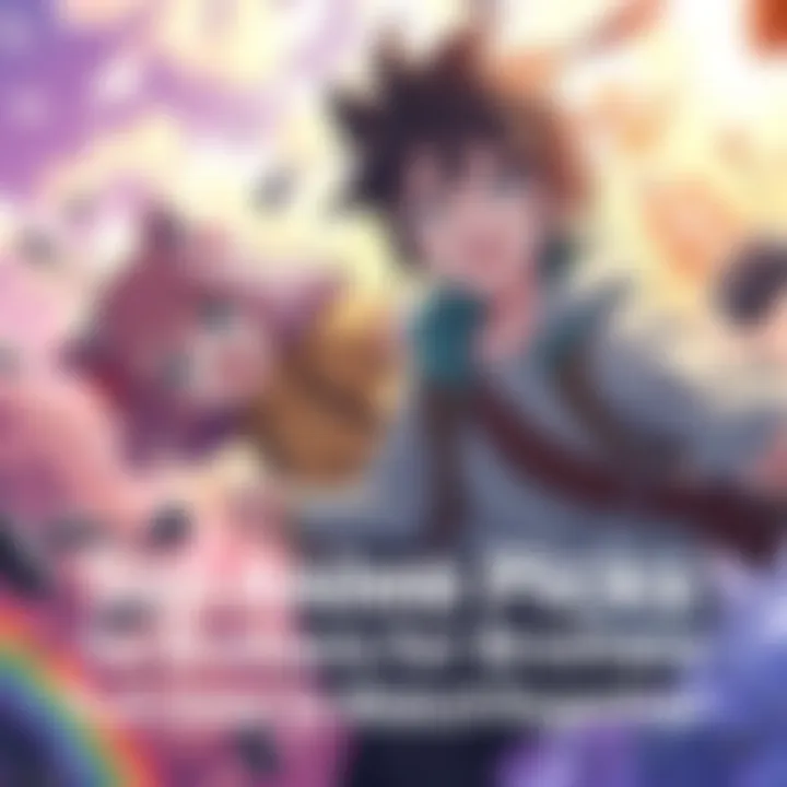 Anime Characters Bonding Two anime characters, a brother and sister, enjoying an epic adventure together with bright colors and action scenes around them.