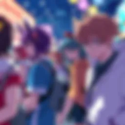 Fans dressed as their favorite anime characters at a lively event