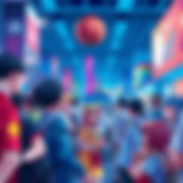 A colorful gathering of anime fans dressed as their favorite characters at an event, showcasing the diverse art and storytelling of anime.